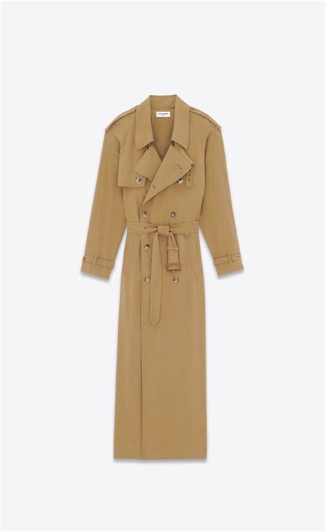 twilly ysl|Trench Coat in Twill .